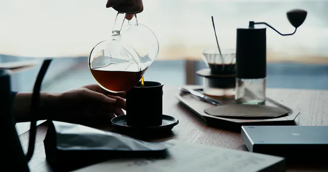 7日間のお気に入りの朝食と、コーヒー。