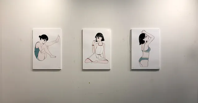 CARBON COFFEE × ヨシフクホノカ exhibition、 すごくかわいかった。