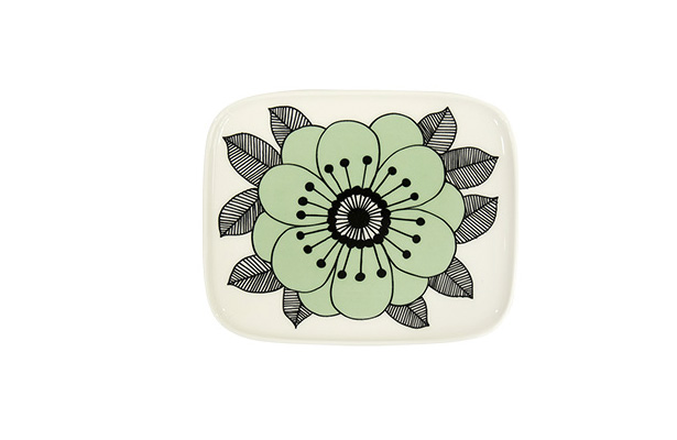 marimekko（マリメッコ） KESTIT柄 グリーンプレート
