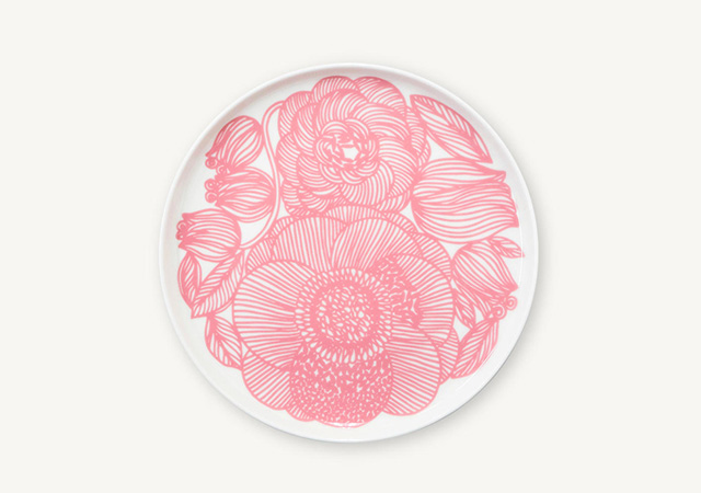 marimekko（マリメッコ）Kurjenpolvi ピンク プレート