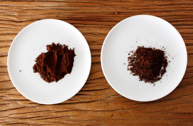 The revolutionary ROK coffee grinder 挽き具合の差