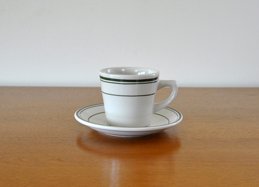 AMERICAN DINER WEAR（アメリカンダイナーウェア）のコーヒーカップ&ソーサー グリーン