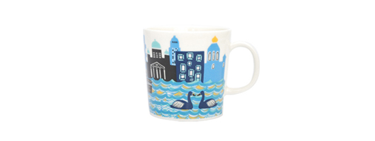 2012年限定 ARABIA（アラビア）Home Town Mug（ホームタウン マグ）シー