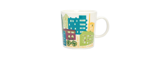 2012年限定 ARABIA（アラビア）Home Town Mug（ホームタウン マグ）ダウンタウン