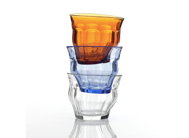 Duralex（デュラレックス）ピカルディーのTIPSY GLASS クリア・ブルー・アンバー