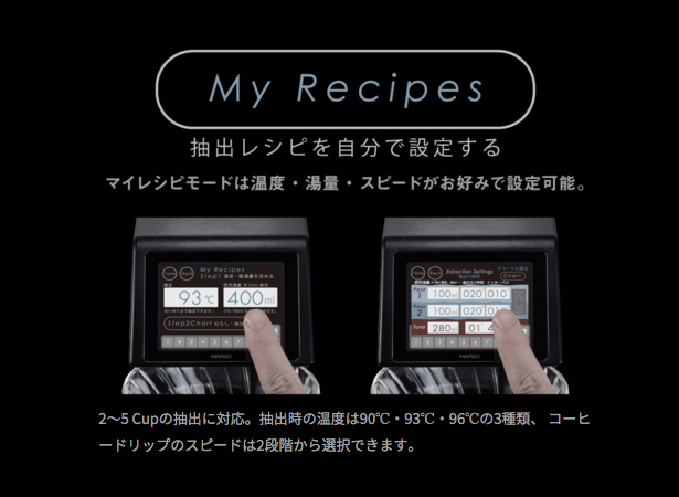 HARIO(ハリオ)コーヒーメーカー『V60オートプアオーバーSmart7』マイレシピモード