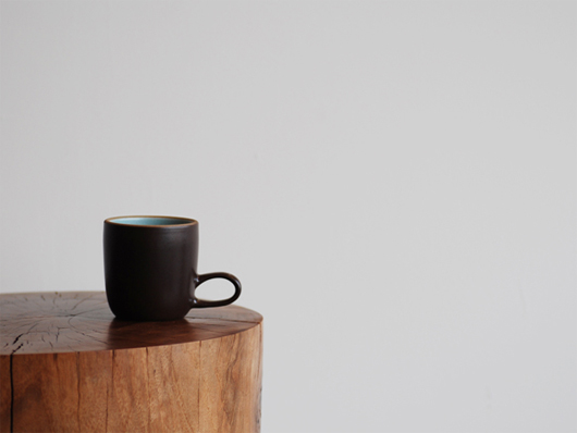Heath Ceramics(ヒースセラミック)Studio Mug(スタジオマグ) アクア・チョコレートブラウン