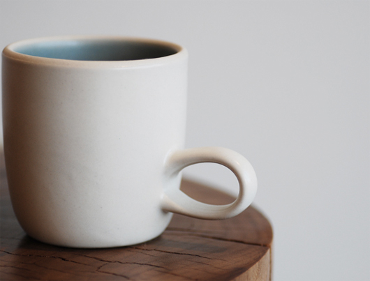 Heath Ceramics(ヒースセラミック)Studio Mug(スタジオマグ)ブルー・ホワイト