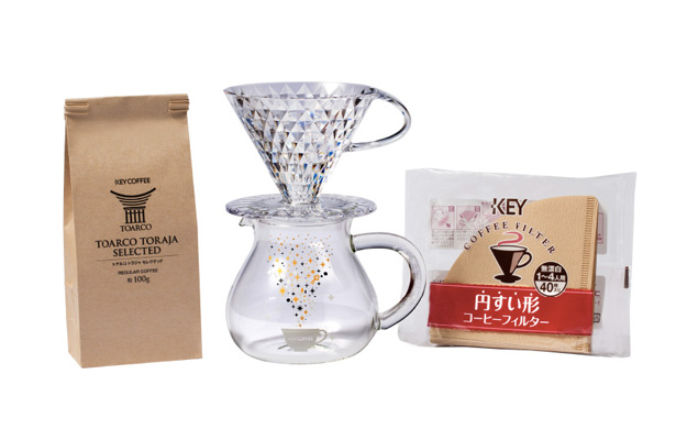 KEY COFFEEから数量限定 オリジナルデザインのドリッパー＆サーバーセットが発売されてます。