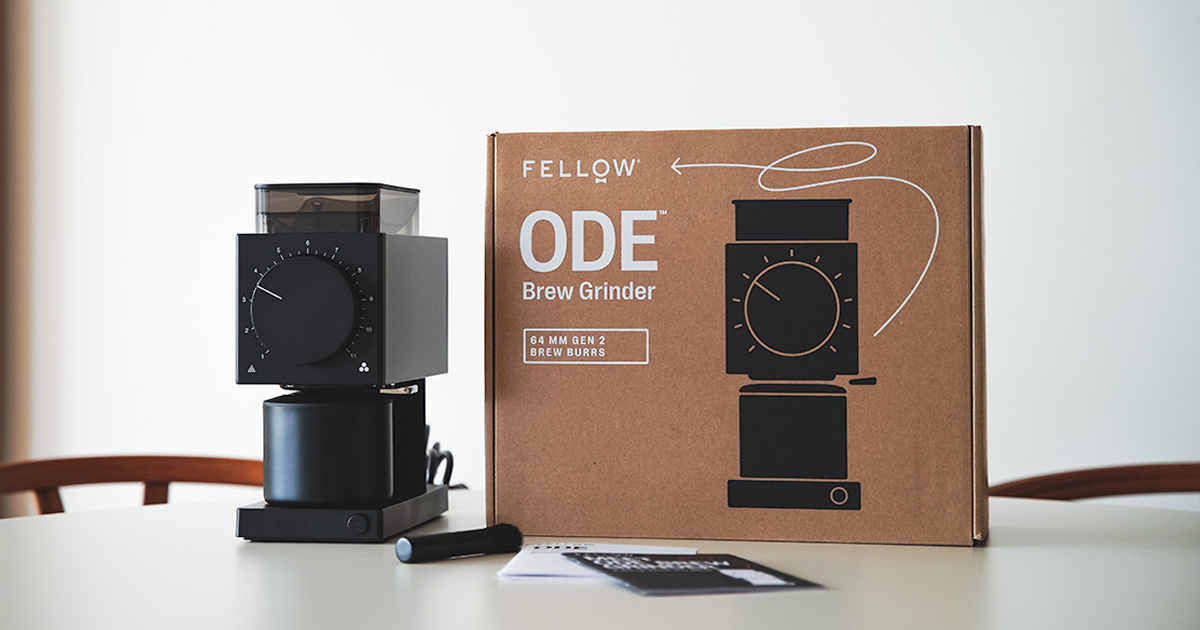 Fellow Ode Brew Grinder Gen2、日本発売！  デザインも性能も最高。