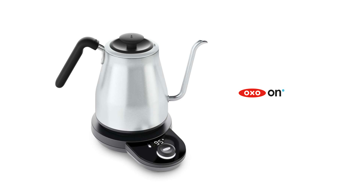 OXO（オクソー）から、温度調整&タイマー機能付のドリップケトル登場。