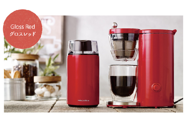 recolte（レコルト） Coffee Mill（コーヒーミル）  Gloss Red（グロスレッド）/RCM-1（R）