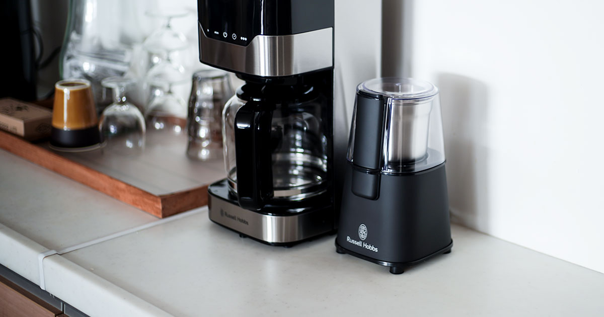 初めての電動コーヒーミルにおすすめ！  ラッセルホブスのコーヒーグラインダーが使いやすい。