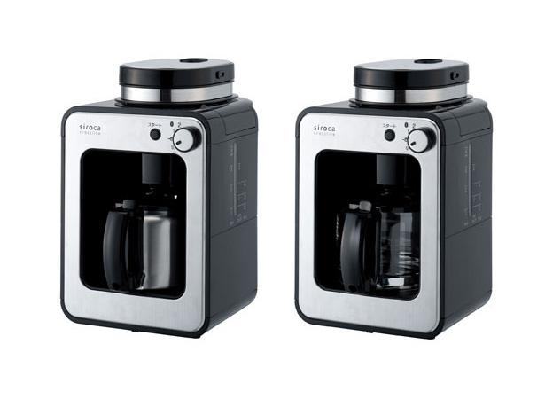 2015年2月に発売になった『siroca』の  コーヒーミル付き全自動コーヒーメーカーがすごく良さそう。