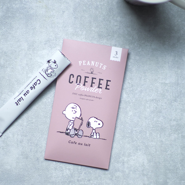 INIC coffee PEANUTS design カフェオレ専用ドリップドコーヒーパウダー