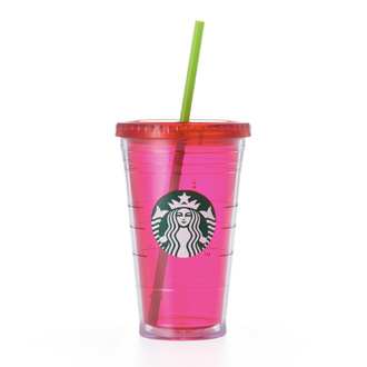 ロゴコールドカップタンブラー ブライトピンク