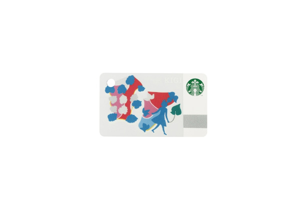 ミニ スターバックス カード ウォーキングガール