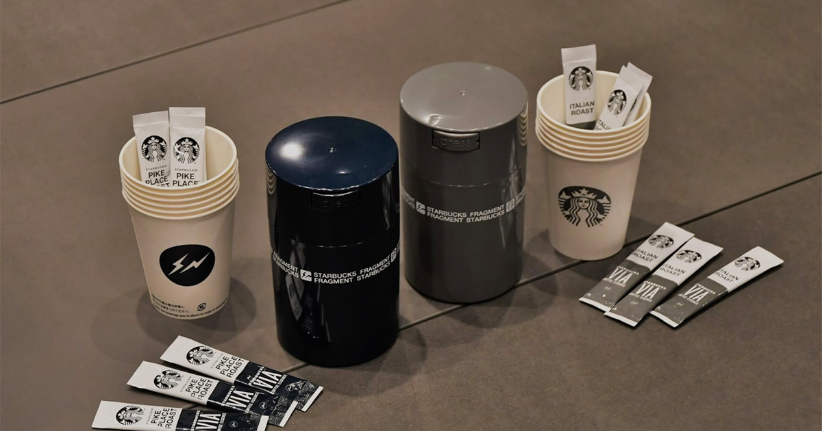 fragment design× Starbucks ペーパーカップとキャニスター