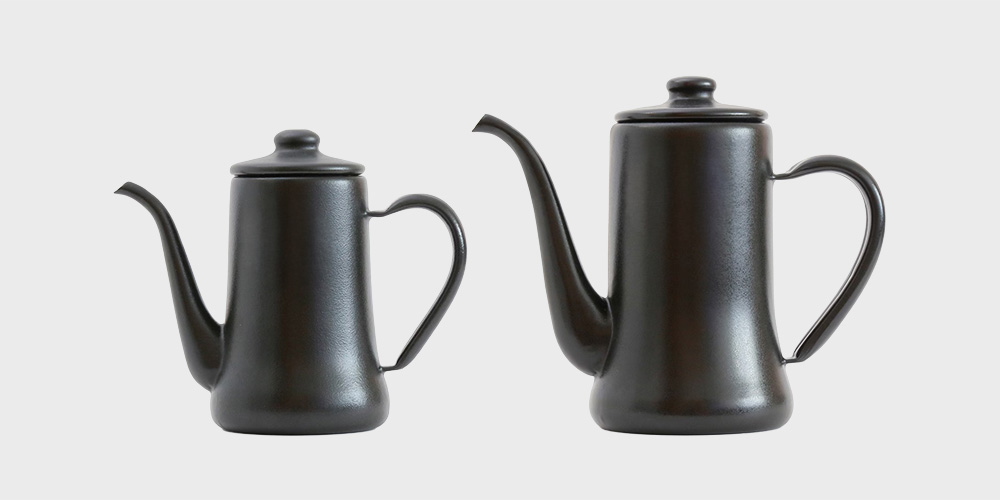 【限定】月兎印（野田琺瑯）ホーロースリムポット マットブラック