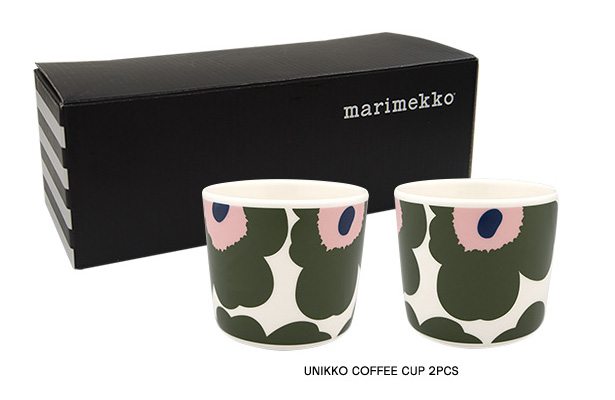 マリメッコから 日本限定 ウニッコのコーヒーカップ グリーン ピンク が発売 Cafict