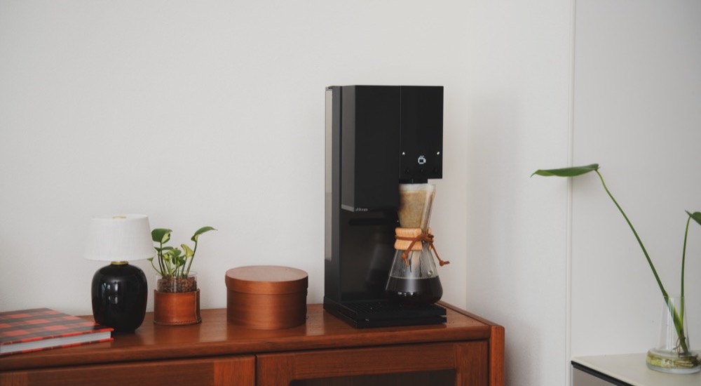 CHEMEXにコーヒーが落ちる様子