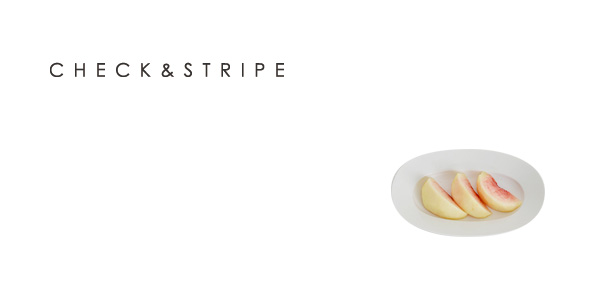 イイホシユミコ × CHECK&STRIPE 2017、  今年はオーバルプレートが追加。すごーくかわいい。